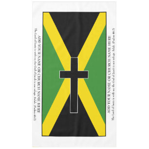 Toalha De Mesa Sinalizador Jamaica Personalizado com Pall Cruz Pr