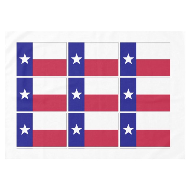 Toalha De Mesa Sinalizador Texas Lone Star (Frente (Horizontal))