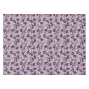 Toalha De Mesa sinos de mão violetas e teste padrão de borbolet