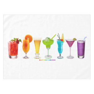 Toalha De Mesa SlipperyJoe's aplaude coquetéis alcoólicos LGBTQIA