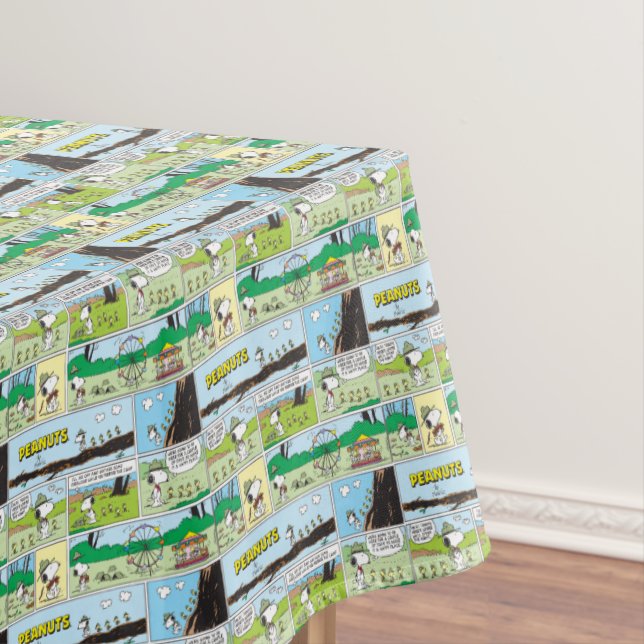 Toalha De Mesa Snoopy e Amigos | Ir acampar (Posição Original)