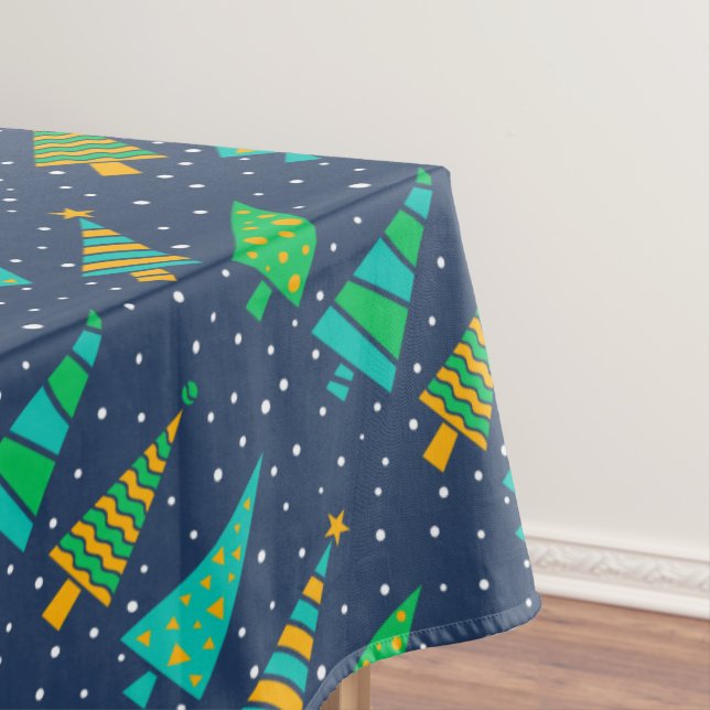 Toalha De Mesa Snowy Fir Trees Tablecloth (Posição Original)