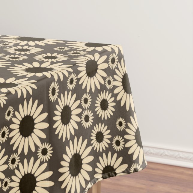 Toalha De Mesa  Soft Empress Florals Brown Empress (Posição Original)