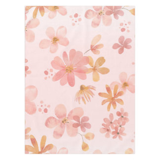 Toalha De Mesa Soft Pink Floral Blossom Dining Tablecloth