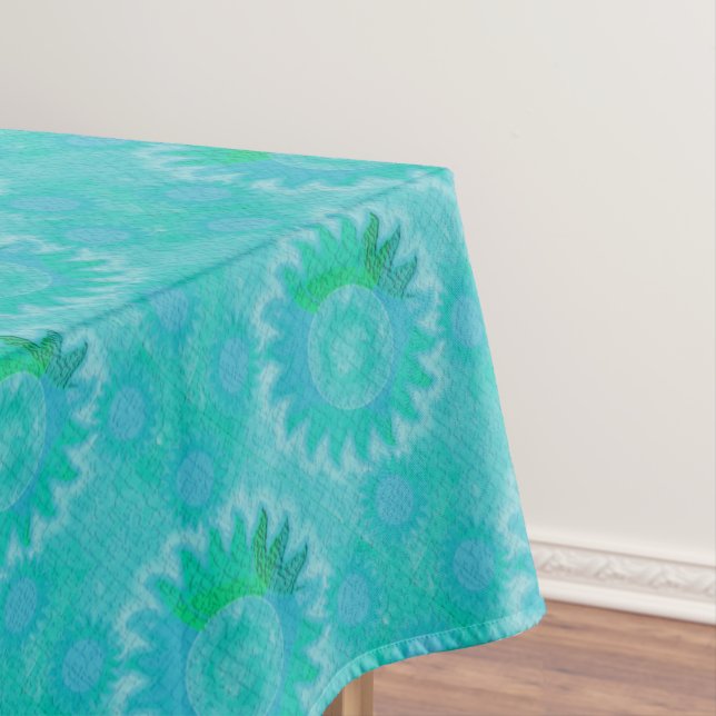 Toalha De Mesa Sol Celestial em Teal (Posição Original)