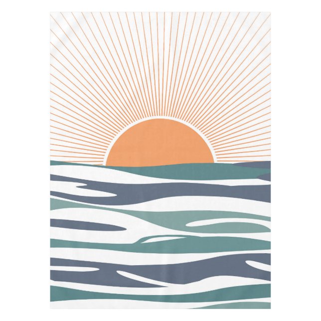 Toalha De Mesa Sol nascido pelo mar (Frente)