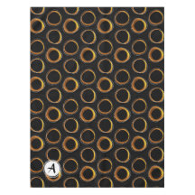 Solar Eclipse Mid-Century Modern Black & Gold