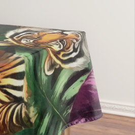 Toalha De Mesa Sonho de Tigre na Selva Padrão de Superfície Contí