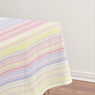 Toalha De Mesa Sonho feliz - listra colorida elegante