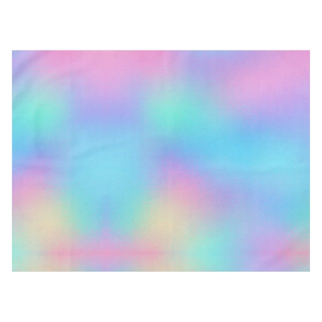 Toalha De Mesa Sonho Pastel Holográfico (Frente (Horizontal))