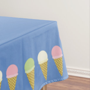 Toalha De Mesa Sorvete Cone Cute 1º Aniversário de Mesa