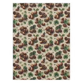 Toalha De Mesa St. Patrick’s Day Coffee & Shamrock Pattern
