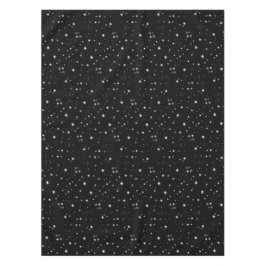 Toalha De Mesa Starlight Sparkles Black and White Stars