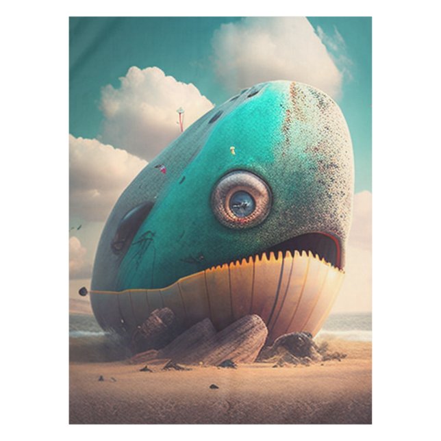 Toalha De Mesa Strange Whale (Frente)