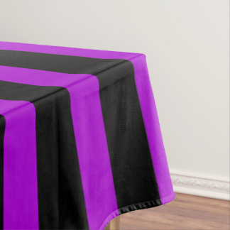 Toalha De Mesa Stripes Roxo e Preto |