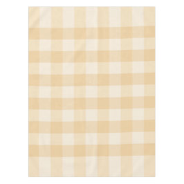 Toalha De Mesa Suave Beige Gingham Tablecloth - Manhã Mínima