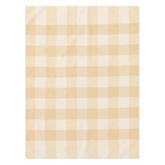 Toalha De Mesa Suave Beige Gingham Tablecloth - Manhã Mínima