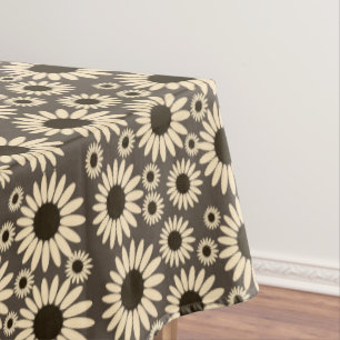 Toalha De Mesa Suave Florais Empress Marrom Imperatriz