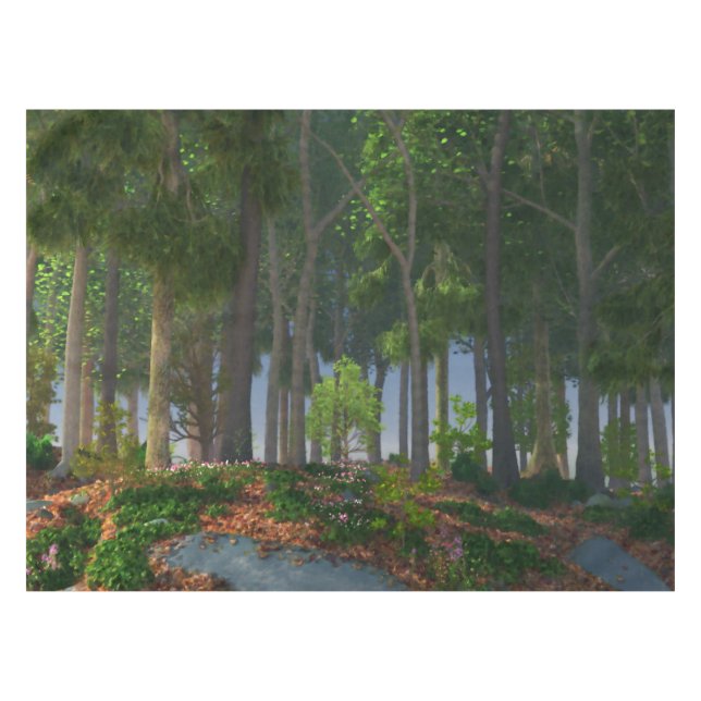 Toalha De Mesa Summer Leaves Tablecloth (Frente (Horizontal))
