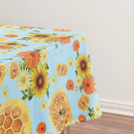 Toalha De Mesa Summer Solstice Honey Bee & Honeycomb Girassol