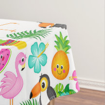 Summer Tropical Toucan e Flamingo Pattern