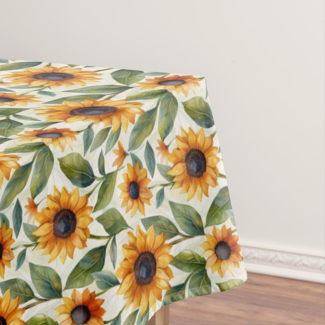 Toalha De Mesa Sunflower Birday Home Decor Tablecloth Floral (Posição Original)