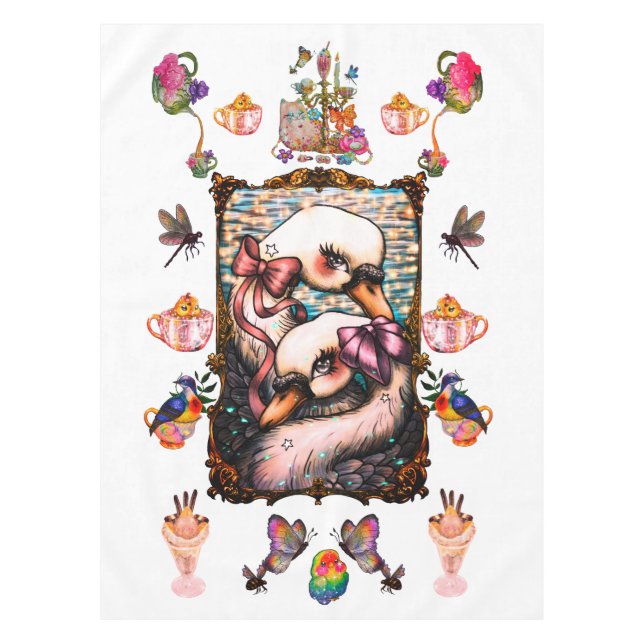 Toalha De Mesa Swan lovers (Frente)