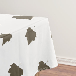 Toalha De Mesa Sycamore Tree Brown Leaf Pattern