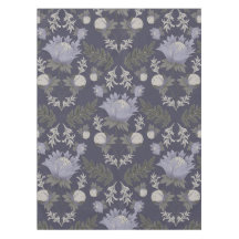 Symmetrical dark purple floral pattern