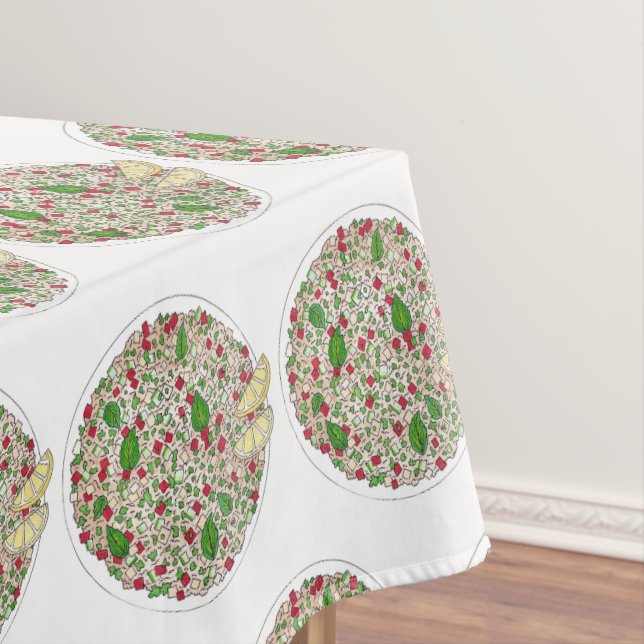 Toalha De Mesa Tabbouleh Salad Mediterrânica Comida síria (Posição Original)