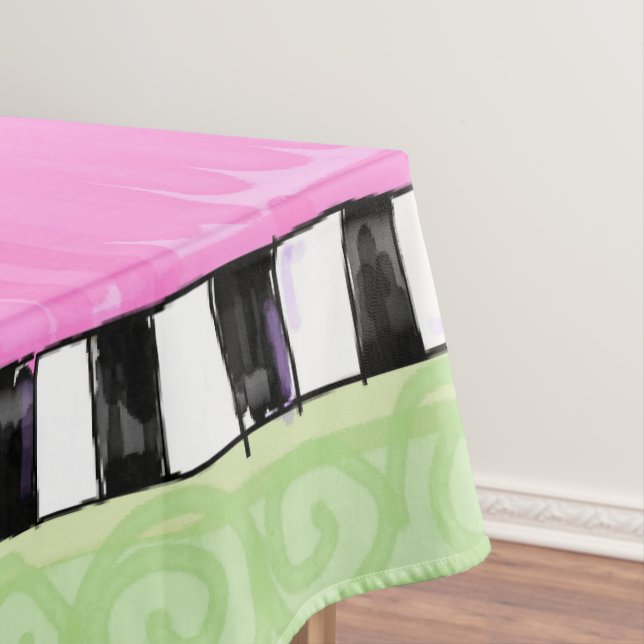 Toalha De Mesa Tablecloa Verde Rosa (Posição Original)