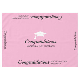 Toalha De Mesa Tablecloe de Boné de formatura Rosa