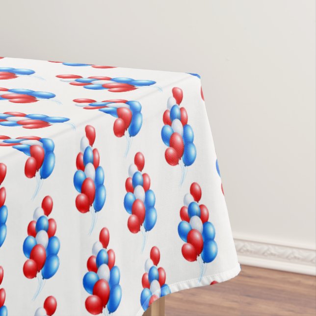 Toalha De Mesa Tablecloth "60x84" julho 4 Balões (Posição Original)