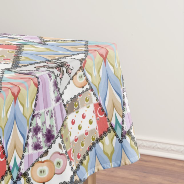 Toalha De Mesa Tablecloth Abstrato patchwork quilt retro (Posição Original)