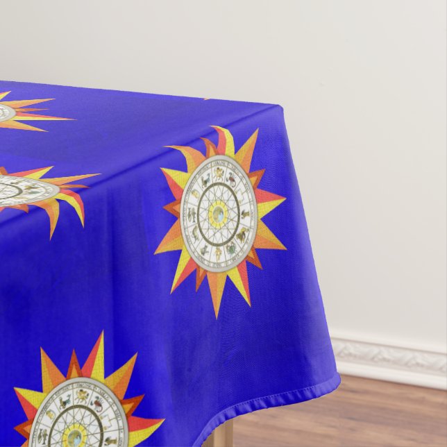 Toalha De Mesa Tablecloth Blue Zodiac (Posição Original)