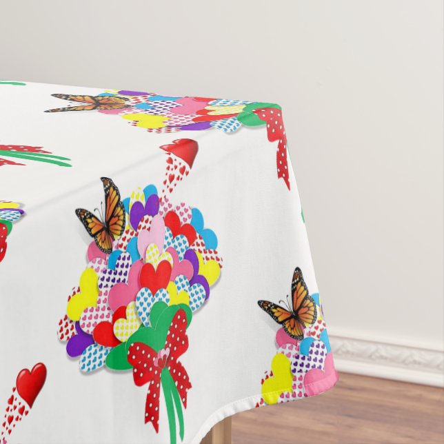Toalha De Mesa Tablecloth Borboleta Floral (Posição Original)