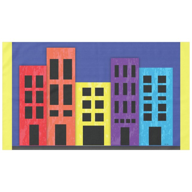 Toalha De Mesa Tablecloth Brilhante Building (Frente (Horizontal))