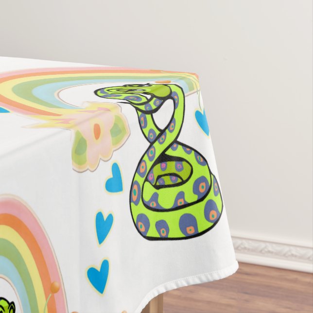 Toalha De Mesa Tablecloth Cobra Rainbow (Posição Original)