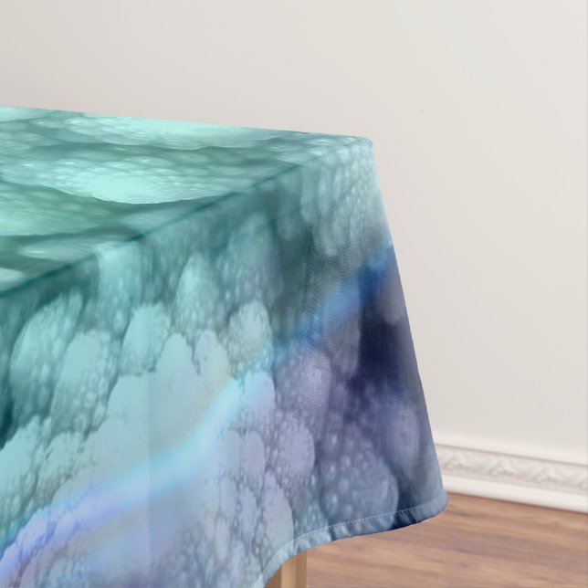 Toalha De Mesa Tablecloth colorido azul Groovy do algodão (Posição Original)