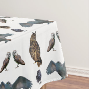Toalha De Mesa Tablecloth da agitação da coruja (escolha a cor)