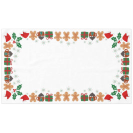Toalha De Mesa Tablecloth de Algodão Personalizado de Natal, 60"x