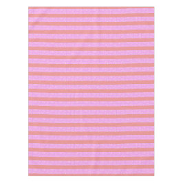 Toalha De Mesa Tablecloth de faixas geométricas rosa