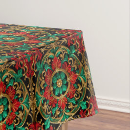 Toalha De Mesa Tablecloth de Feriado Vermelho Verde