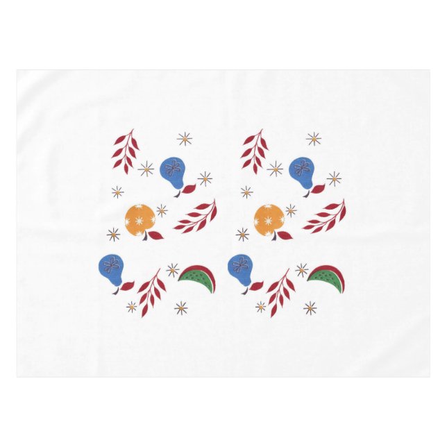 Toalha De Mesa Tablecloth de Fruta Vintage (Frente (Horizontal))