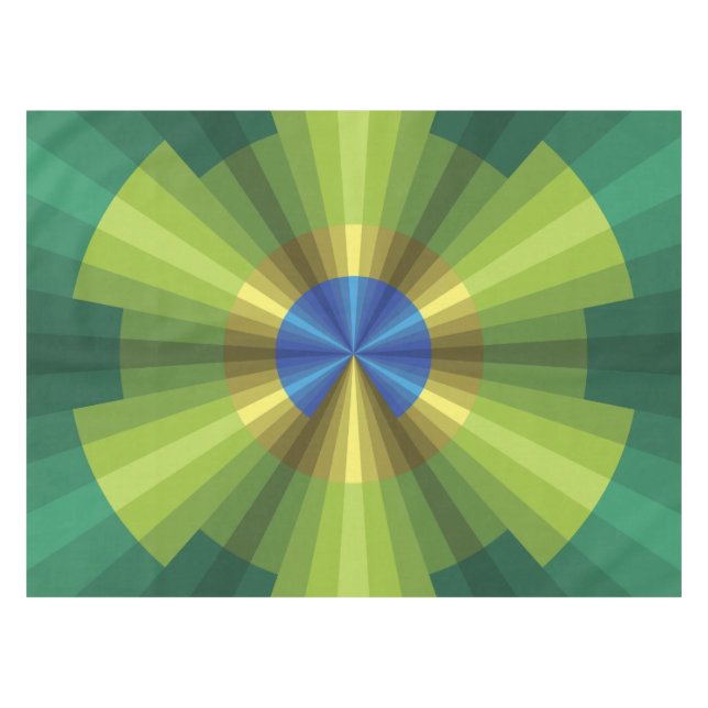 Toalha De Mesa Tablecloth de Illusão de Peacock (Frente (Horizontal))