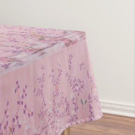 Toalha De Mesa Tablecloth de Jantar de Algodão Chinoiserie Rosa