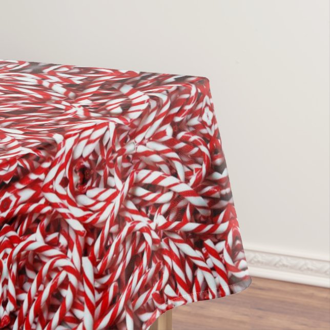 Toalha De Mesa Tablecloth de Natal, Candy Cane (Posição Original)