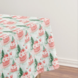 Toalha De Mesa Tablecloth de Natal da Terra do Bolo Candy