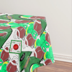 Toalha De Mesa Tablecloth de Natal, Feliz Futebol de Natal