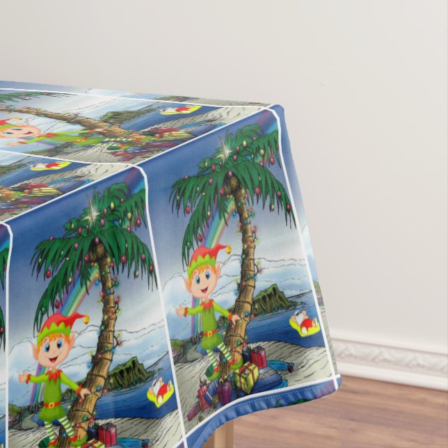 Toalha De Mesa Tablecloth de Natal, Feliz Natal, Papais noeis de  (Posição Original)